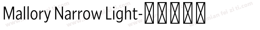 Mallory Narrow Light字体转换